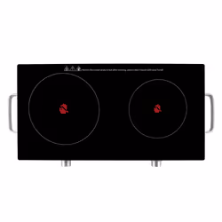 Orbegozo PCE 6000 Black, Stainless steel Countertop Ceramic 2 zone(s)