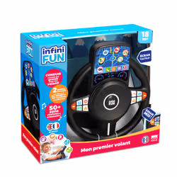 KD Kids I21501FR KDFR INFINIFUN Steering Wheel, 2 yr(s), Sounding, Batteries required, Plastic, Paper, Black