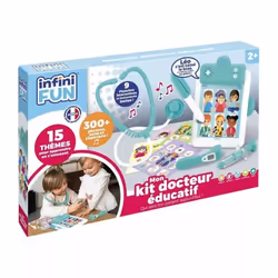 KD Group I22502FR DISET INFINIFUN My First Doctor Set, 2 yr(s), Sounding, Speaking function, Batteries required, Plastic, Pap ...