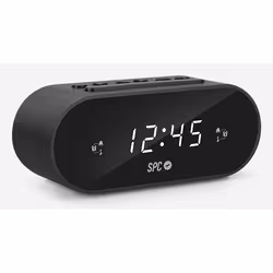 SPC Frodi, Digital alarm clock, Cube, Black, 24h, FM, Radio/Buzzer