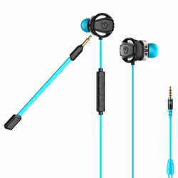 Hiditec Taiko Headset Wired In-ear Gaming Black, Turquoise