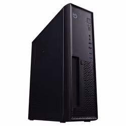 Hiditec SM10, Small Form Factor (SFF), PC, Black, ITX, ABS, Steel, Home/Office