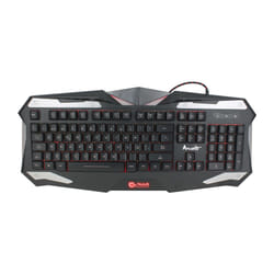TALIUS Arconte keyboard Gaming USB QWERTY Spanish Black, Silver