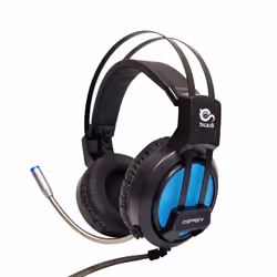 TALIUS Osprey Headset Wired Head-band Gaming Black, Blue
