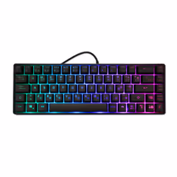 Deep Gaming mini TM065, Wired, USB, Mecha-membrane key switch, QWERTY, RGB LED, Black