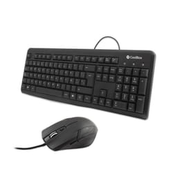 CoolBox COO-KTR-01U keyboard Mouse included Office USB QWERTY Black