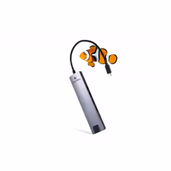 CoolBox COO-DOCK-01, Wired, USB 3.2 Gen 1 (3.1 Gen 1) Type-C, Grey, MicroSD (TransFlash), SD, Aluminium, 38 mm