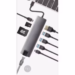 CoolBox COO-DOCK-01 laptop dock/port replicator Wired USB 3.2 Gen 1 (3.1 Gen 1) Type-C Grey