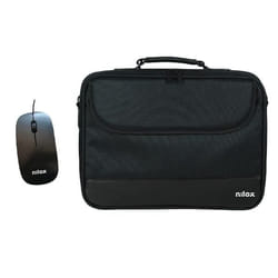 Nilox NOTEBAG 15.6 PRO + MOUSE USB 40.6 cm (16") Briefcase Black
