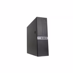 CoolBox COO-PCT450S-BZ, Low Profile (Slimline), PC, Black, micro ATX, SGCC, 300 W