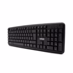 Nilox NXKBE000002 keyboard Universal USB QWERTY Spanish Black