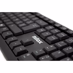 Nilox NXKBE000002 keyboard Universal USB QWERTY Spanish Black