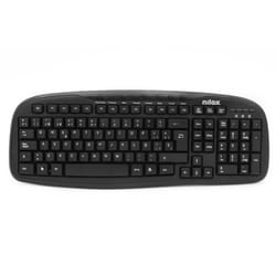 Nilox TECLADO MULTIMEDIA USB ESPANOL keyboard Mouse included Universal QWERTY Spanish Black