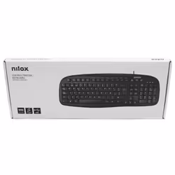 Nilox TECLADO MULTIMEDIA USB ESPANOL keyboard Mouse included Universal QWERTY Spanish Black - Additional view 5