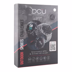 DCU Advance Tecnologic 34157081 smartwatch / sport watch 3.3 cm (1.3") AMOLED 26 mm Digital 360 x 360 pixels Touchscreen Black GPS (satellite)
