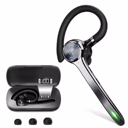 DCU Advance Tecnologic 34153007 headphones/headset Wireless Ear-hook, In-ear Business/Everyday USB Type-C Bluetooth Grey