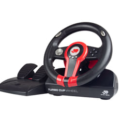 FR-TEC Turbo cup Black, Red Steering wheel + Pedals Nintendo Switch, Nintendo Switch Lite, PC
