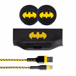 FR-TEC Xbox Series DC Play & Charge Batman, Xbox Series S, Xbox Series X, Battery charging set, Black, Yellow, 1000 mAh, USB ...