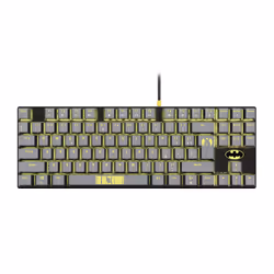FR-TEC PC DC Keyboard Batman, Tenkeyless (80 - 87%), Wired, Mechanical, QWERTY, LED, Black, Yellow