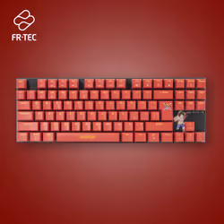 FR-TEC PC One Piece Keyboard Luffy, Tenkeyless (80 - 87%), Wired, USB, Mechanical, QWERTY, Burgundy