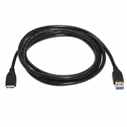 AISENS A105-0043 USB cable USB 3.2 Gen 1 (3.1 Gen 1) 1 m USB A Micro-USB B Black - Additional view 2