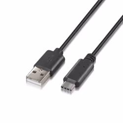 AISENS A107-0052, 2 m, USB A, USB C, USB 2.0, Black
