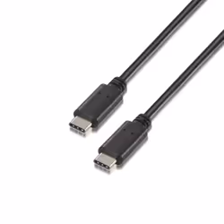 AISENS A107-0057, 2 m, USB C, USB C, USB 2.0, 0.48 Gbit/s, Black