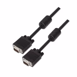 AISENS A113-0076, 20 m, VGA (D-Sub), VGA (D-Sub), Male, Male, Black