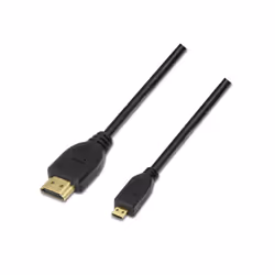 AISENS A119-0117, 1.8 m, HDMI Type A (Standard), HDMI Type D (Micro), 3D, 10.2 Gbit/s, Black