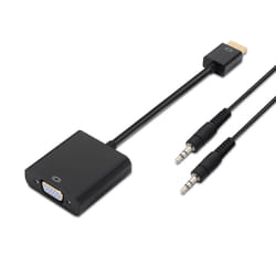 AISENS A122-0126 video cable adapter 0.1 m Black