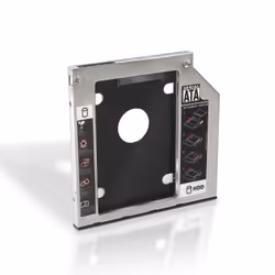 AISENS A129-0151, Laptop HDD/SSD caddy, Black, Silver, Monochromatic, HDD & SSD, 2.5", 7,9.5 mm