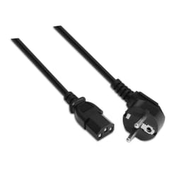 AISENS A132-0168 power cable Black 3 m CEE7/7 C13 coupler