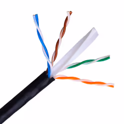 AISENS A135-0263, 100 m, Cat6, U/UTP (UTP), Black