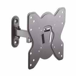AISENS WT42TSE-007, 75 x 75 mm, 200 x 200 mm, -12 - 3°, 180°, Steel, Black