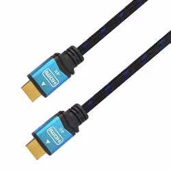 AISENS A120-0360, 10 m, HDMI Type A (Standard), HDMI Type A (Standard), 3D, 18 Gbit/s, Black, Blue