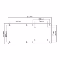 AISENS MPC01-055 mounting kit Black Aluminium, Steel - Additional view 4