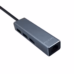 AISENS A106-0401 interface hub USB 3.2 Gen 1 (3.1 Gen 1) Type-A Grey