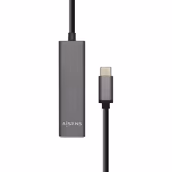 AISENS A109-0403, USB 3.2 Gen 1 (3.1 Gen 1) Type-C, USB 3.2 Gen 1 (3.1 Gen 1) Type-A, 5000 Mbit/s, Anthracite, 0.15 m, RoHS, ...