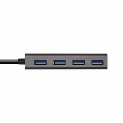 AISENS A109-0403 interface hub USB 3.2 Gen 1 (3.1 Gen 1) Type-C 5000 Mbit/s Anthracite