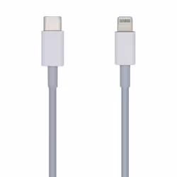 AISENS A102-0442, 1 m, Lightning, USB C, Male, Male, White