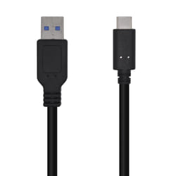 AISENS A107-0449 USB cable USB 3.2 Gen 2 (3.1 Gen 2) 0.5 m USB A USB C Black