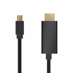 AISENS A125-0458 video cable adapter 3 m Mini DisplayPort HDMI Black