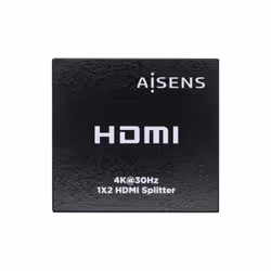 AISENS A123-0506, HDMI, 2x HDMI, 3840 x 2160 pixels, Black, 4K Ultra HD, 12 bit