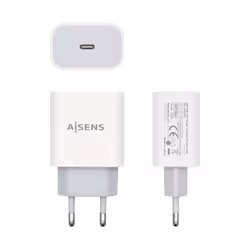 AISENS A110-0537 mobile device charger Digital camcorder, Digital camera, Mobile phone, Smartphone, Tablet White AC Fast charging Indoor