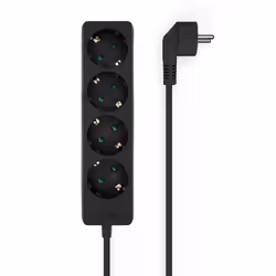AISENS A154-0534, 1.4 m, Indoor, Type F, Type F (CEE 7/4), Angled, 1.5 mm²