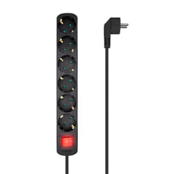 AISENS A154-0536 power extension 1.4 m 6 AC outlet(s) Indoor Black