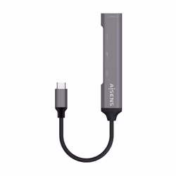 AISENS A109-0541 interface hub USB 3.2 Gen 1 (3.1 Gen 1) Type-C 5000 Mbit/s Grey - Additional view 2