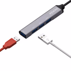 AISENS A109-0541 interface hub USB 3.2 Gen 1 (3.1 Gen 1) Type-C 5000 Mbit/s Grey - Additional view 3