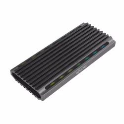 AISENS ASM2-RGB011GR, SSD enclosure, M.2, Serial ATA, 10 Gbit/s, USB connectivity, Grey