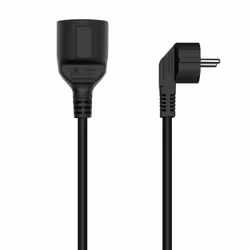 AISENS A132-0603, 10 m, Indoor, Type F, Type F (CEE 7/4), Angled, 1.5 mm²